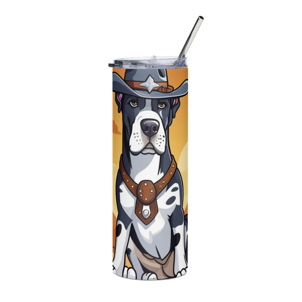 PugMug Custom Great Dane Stainless Steel Tumbler