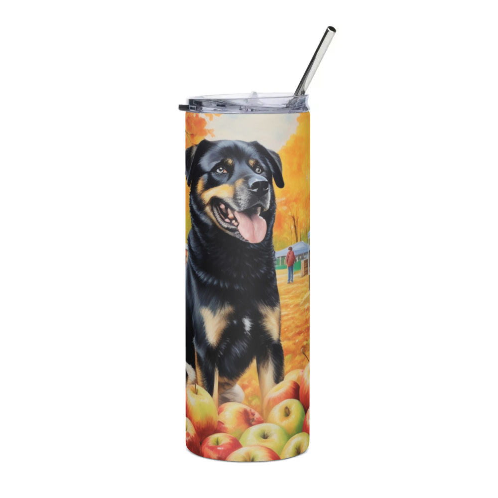 PugMug Custom Blue Stainless Steel Tumbler