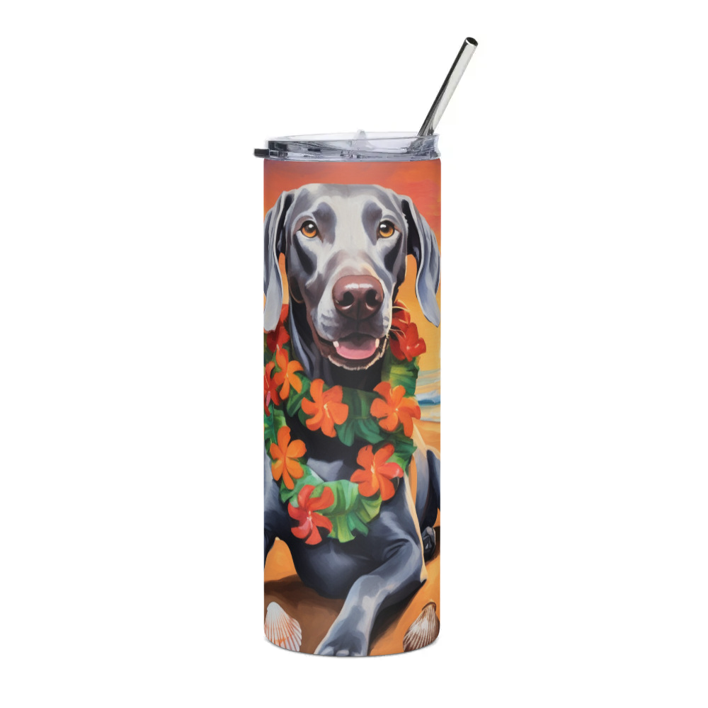 PugMug Custom Weimaraner Stainless Steel Tumbler