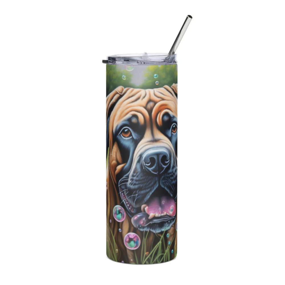 PugMug Custom Mastiff Stainless Steel Tumbler