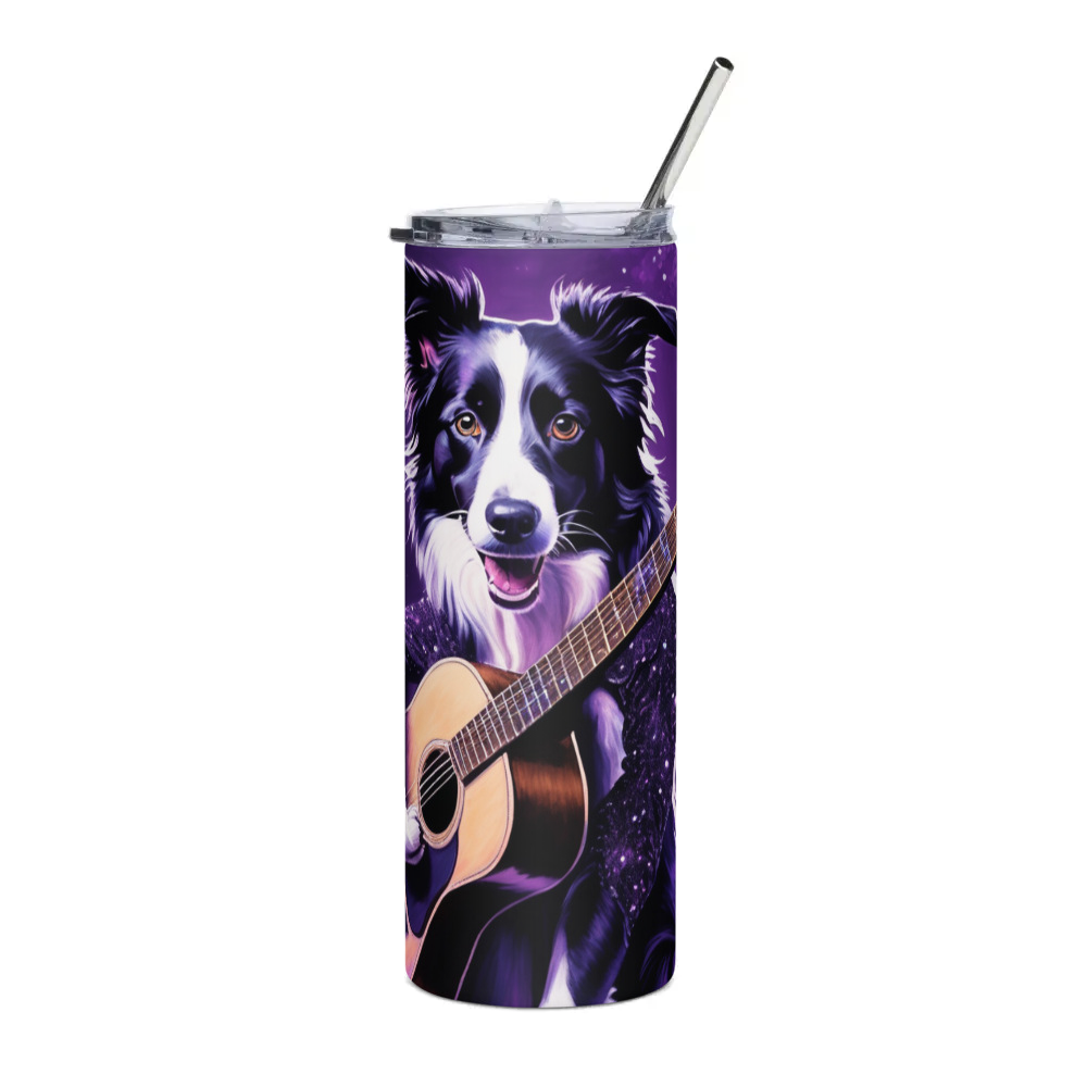 PugMug Custom Border Collie Stainless Steel Tumbler