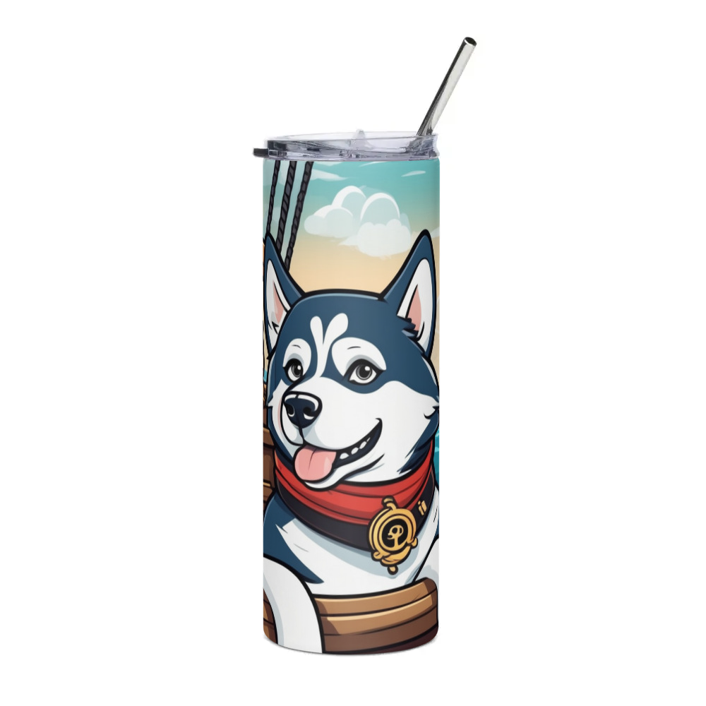 PugMug Custom Siberian Husky Stainless Steel Tumbler