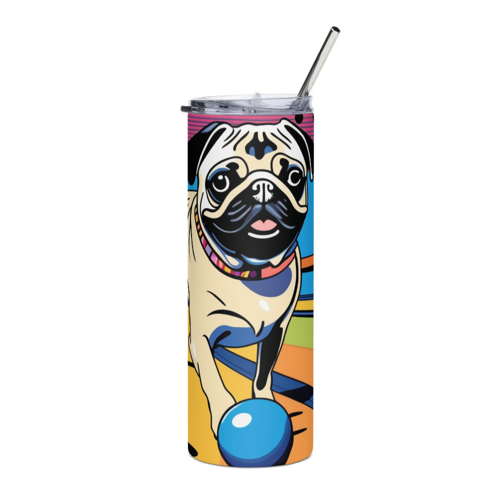 PugMug Custom Pug Stainless Steel Tumbler