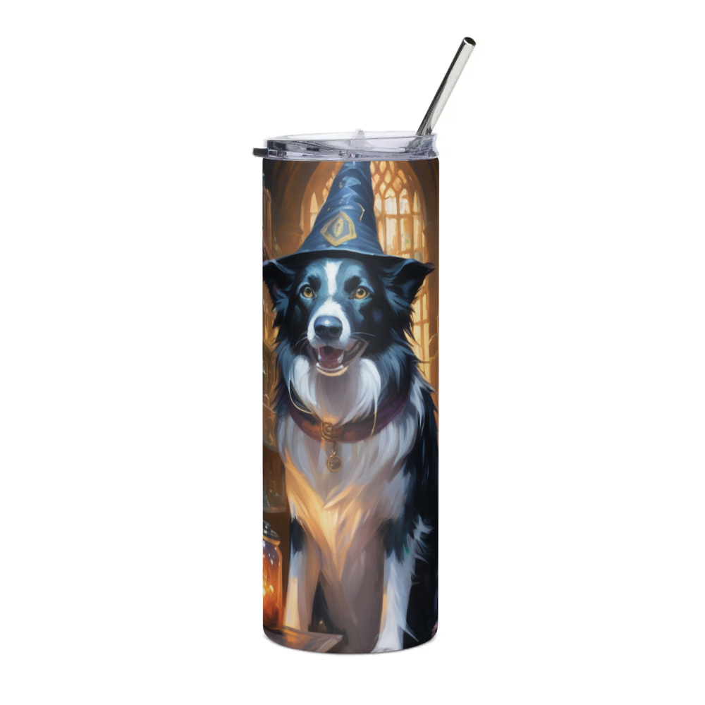 PugMug Custom Border Collie Stainless Steel Tumbler