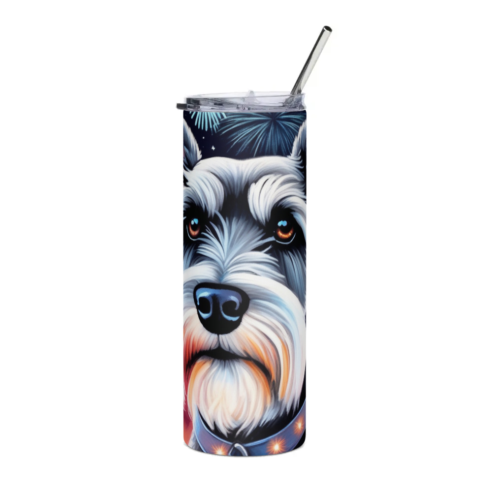 PugMug Custom Miniature Schnauzer Stainless Steel Tumbler