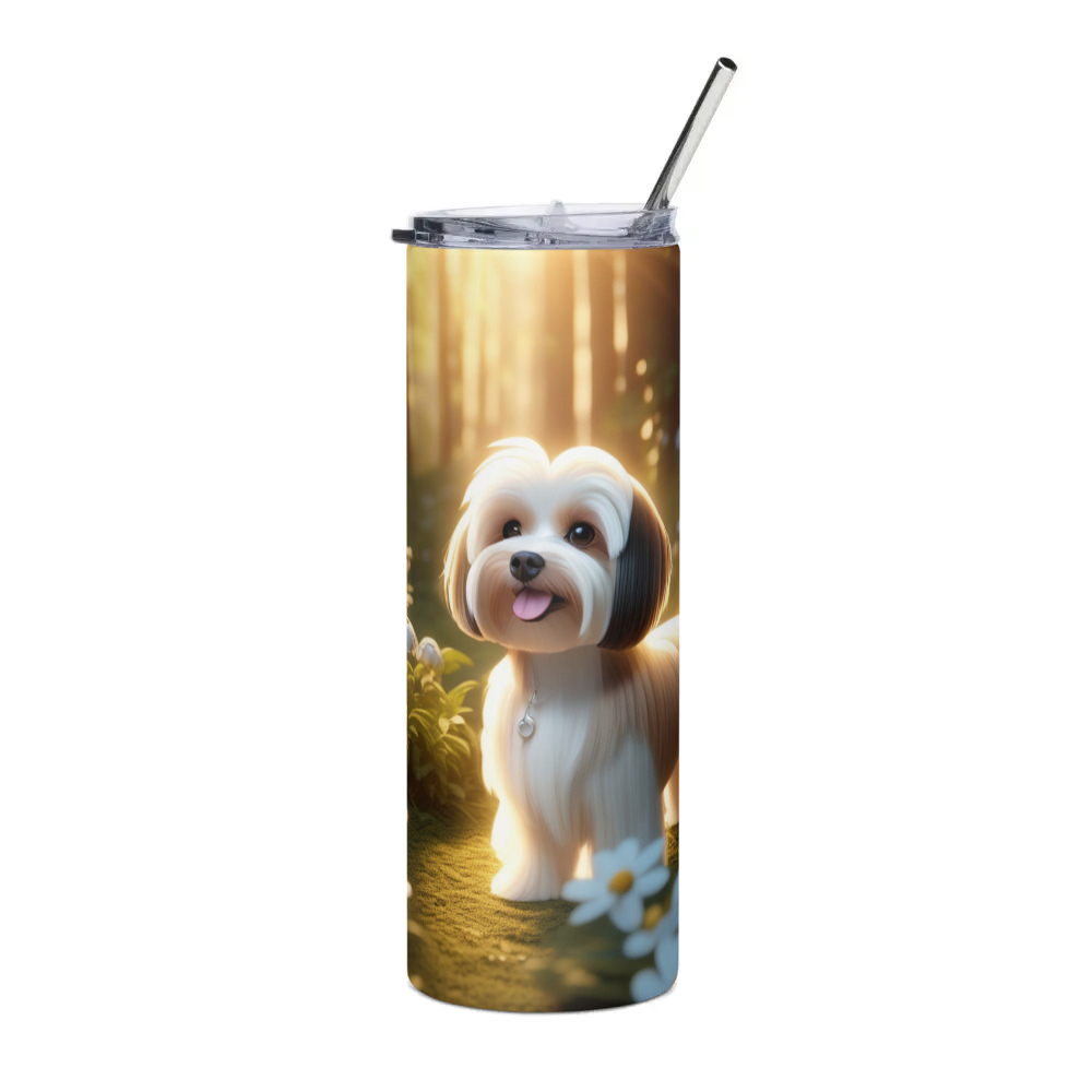 PugMug Custom Tan Havanese Dog Stainless Steel Tumbler