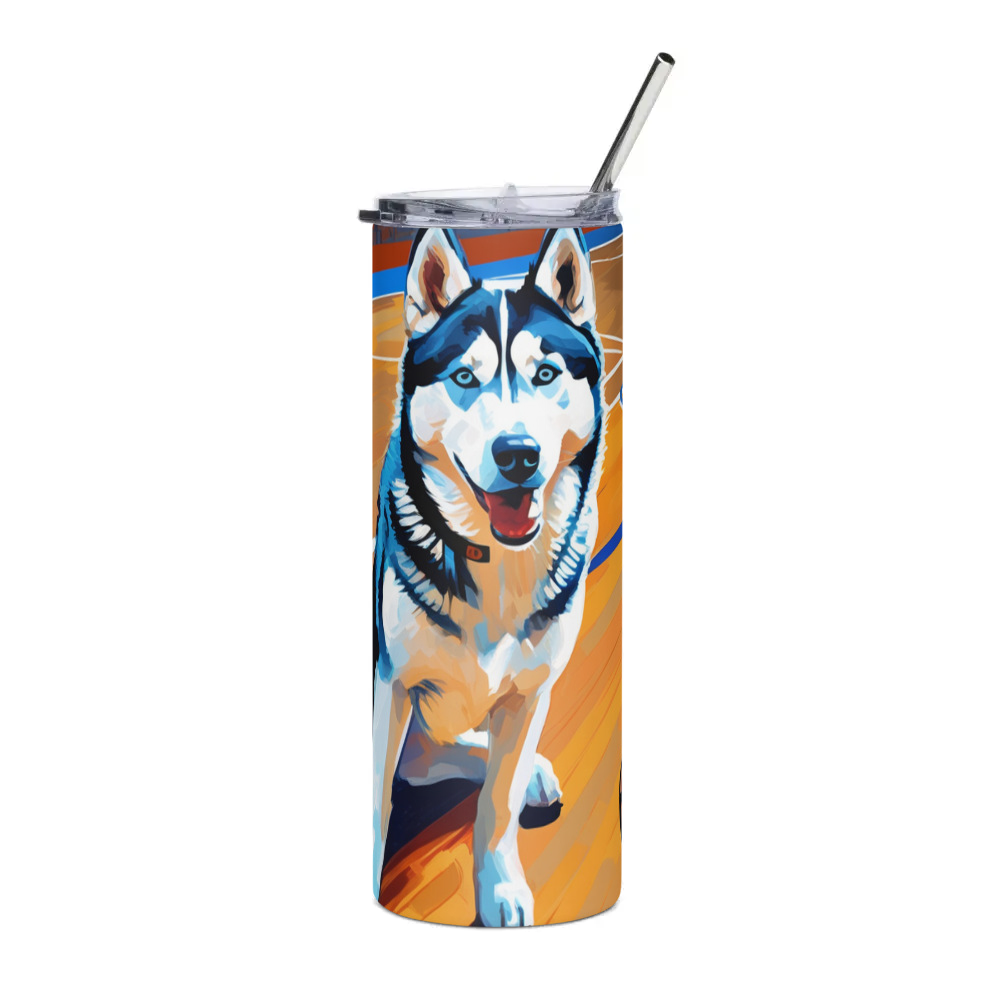 PugMug Custom Siberian Husky Stainless Steel Tumbler