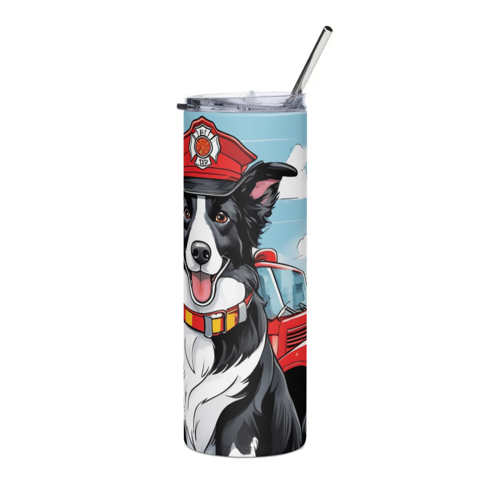 PugMug Custom Border Collie Stainless Steel Tumbler