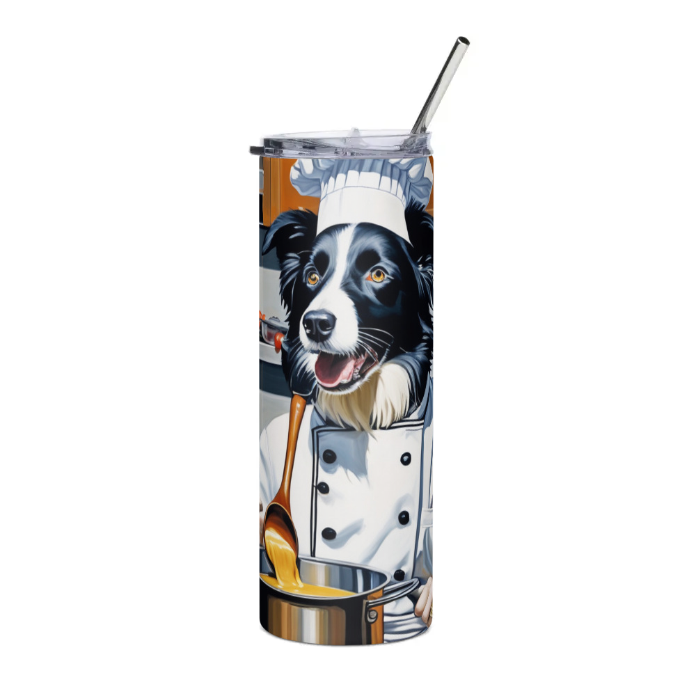 PugMug Custom Border Collie Stainless Steel Tumbler