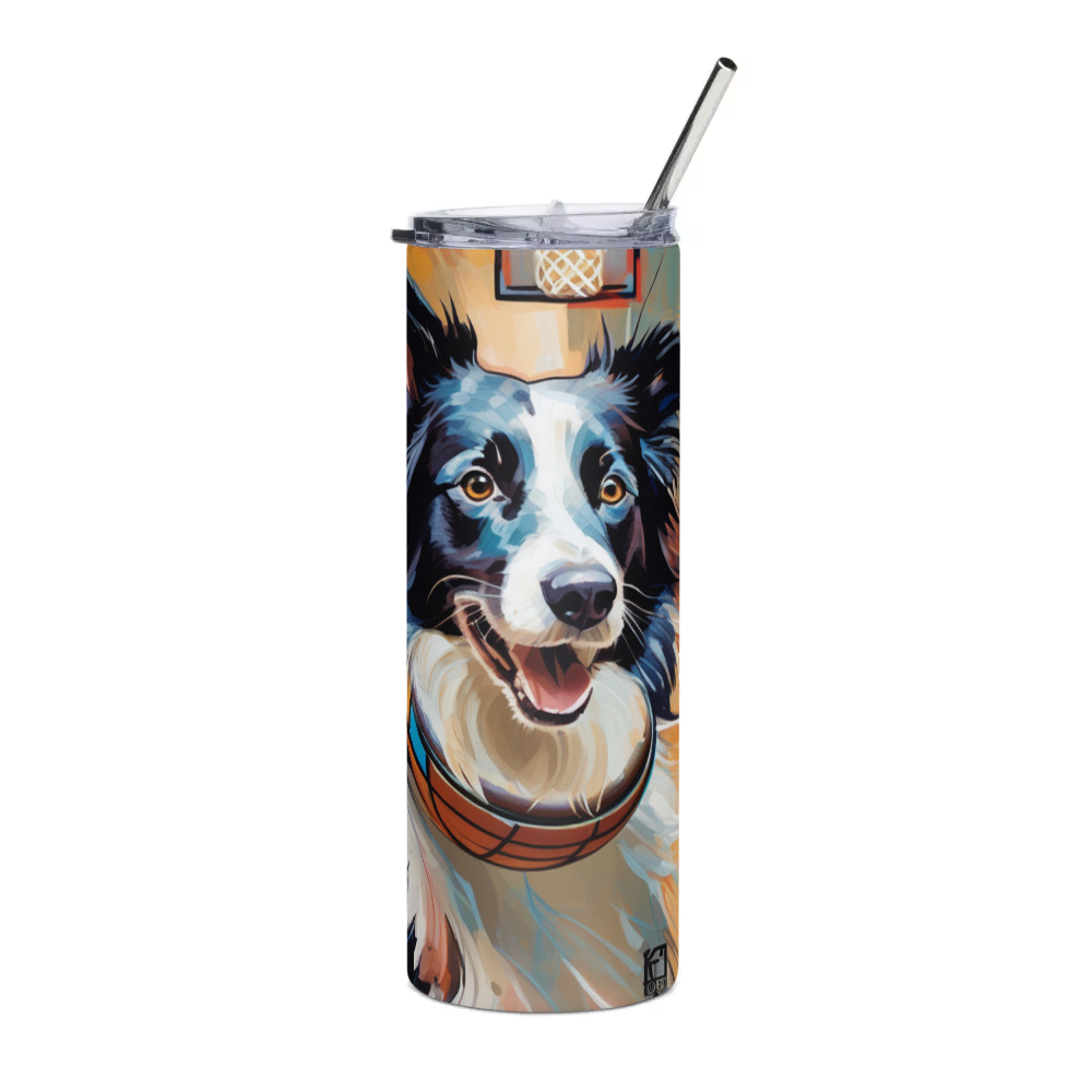 PugMug Custom Border Collie Stainless Steel Tumbler