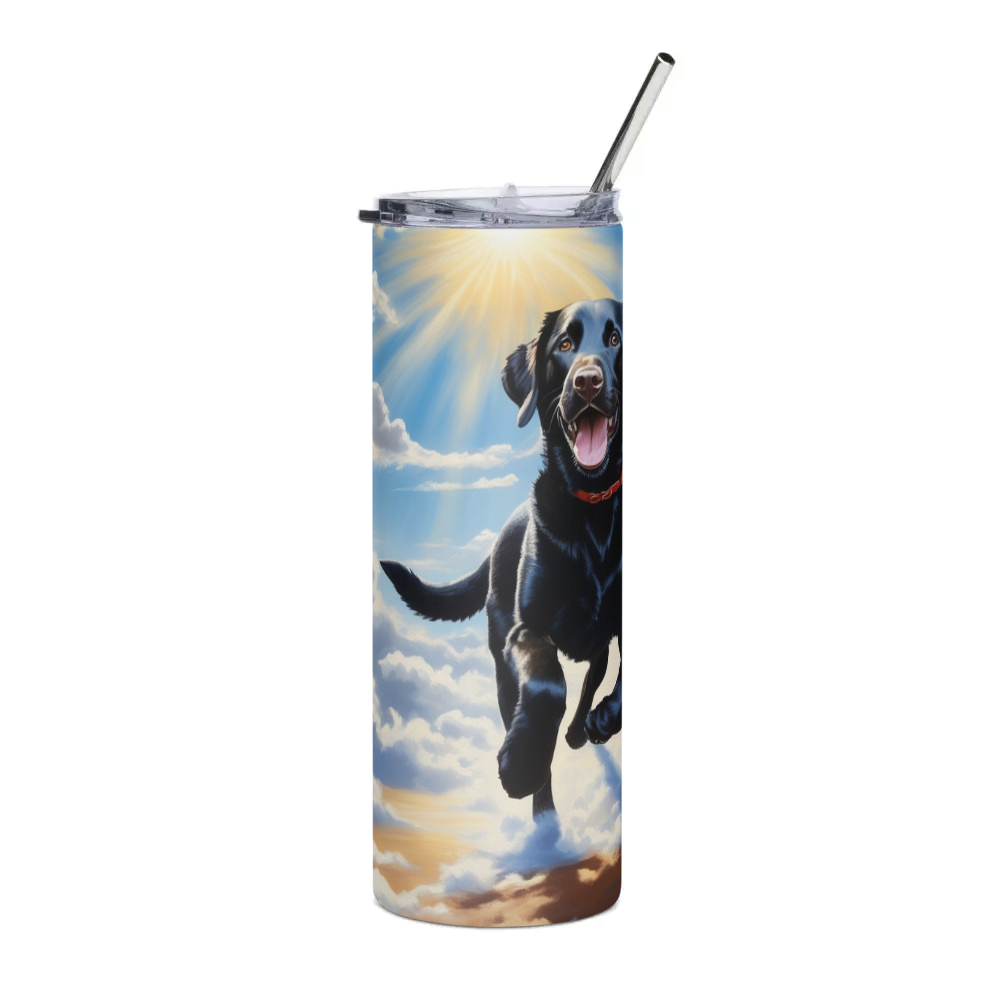 PugMug Custom Black Labrador Retriever Stainless Steel Tumbler
