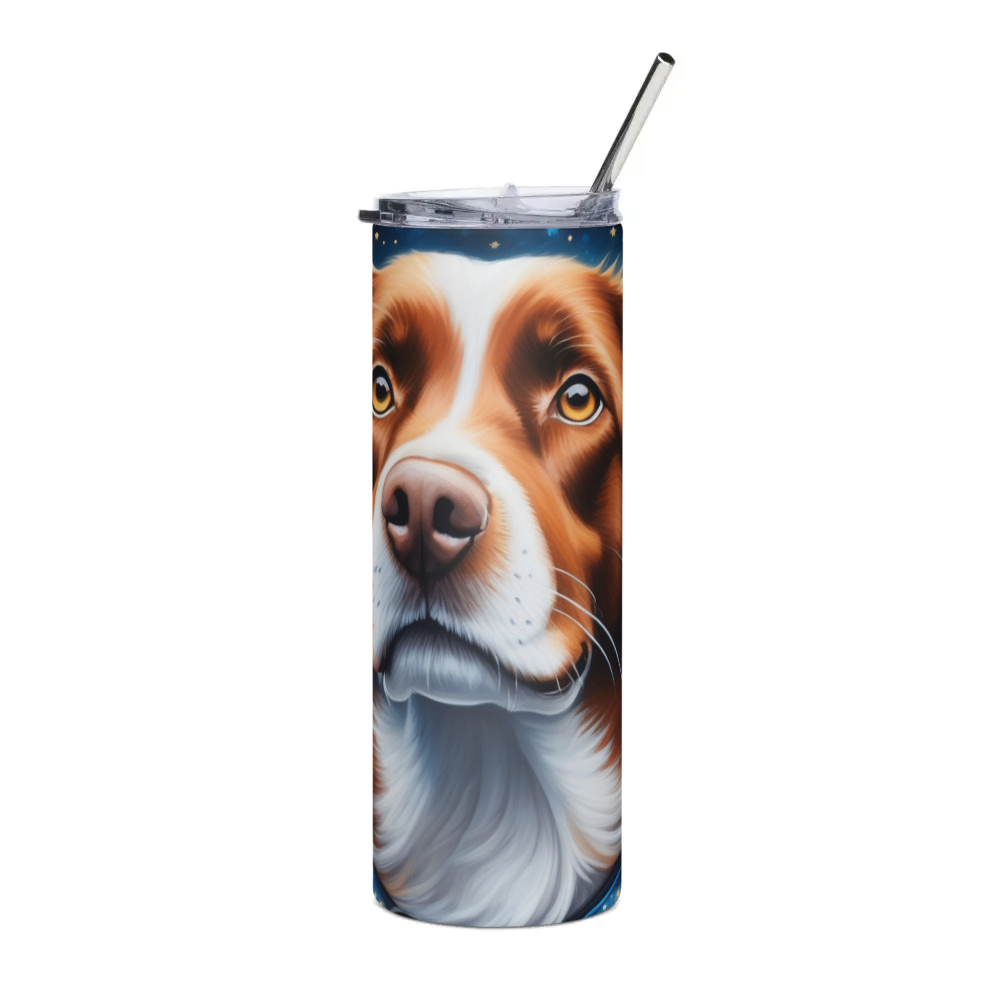PugMug Custom Brittany Dog Stainless Steel Tumbler
