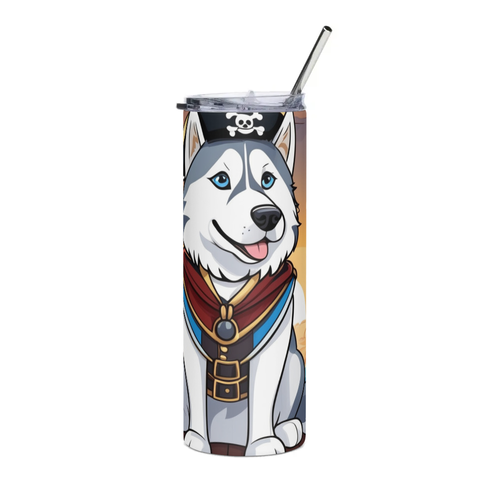 PugMug Custom Siberian Husky Stainless Steel Tumbler