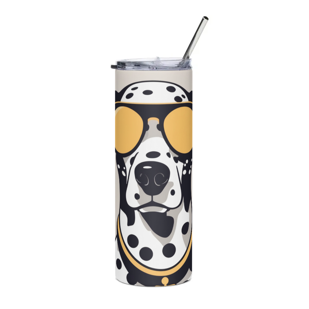 PugMug Custom Dalmatian Stainless Steel Tumbler