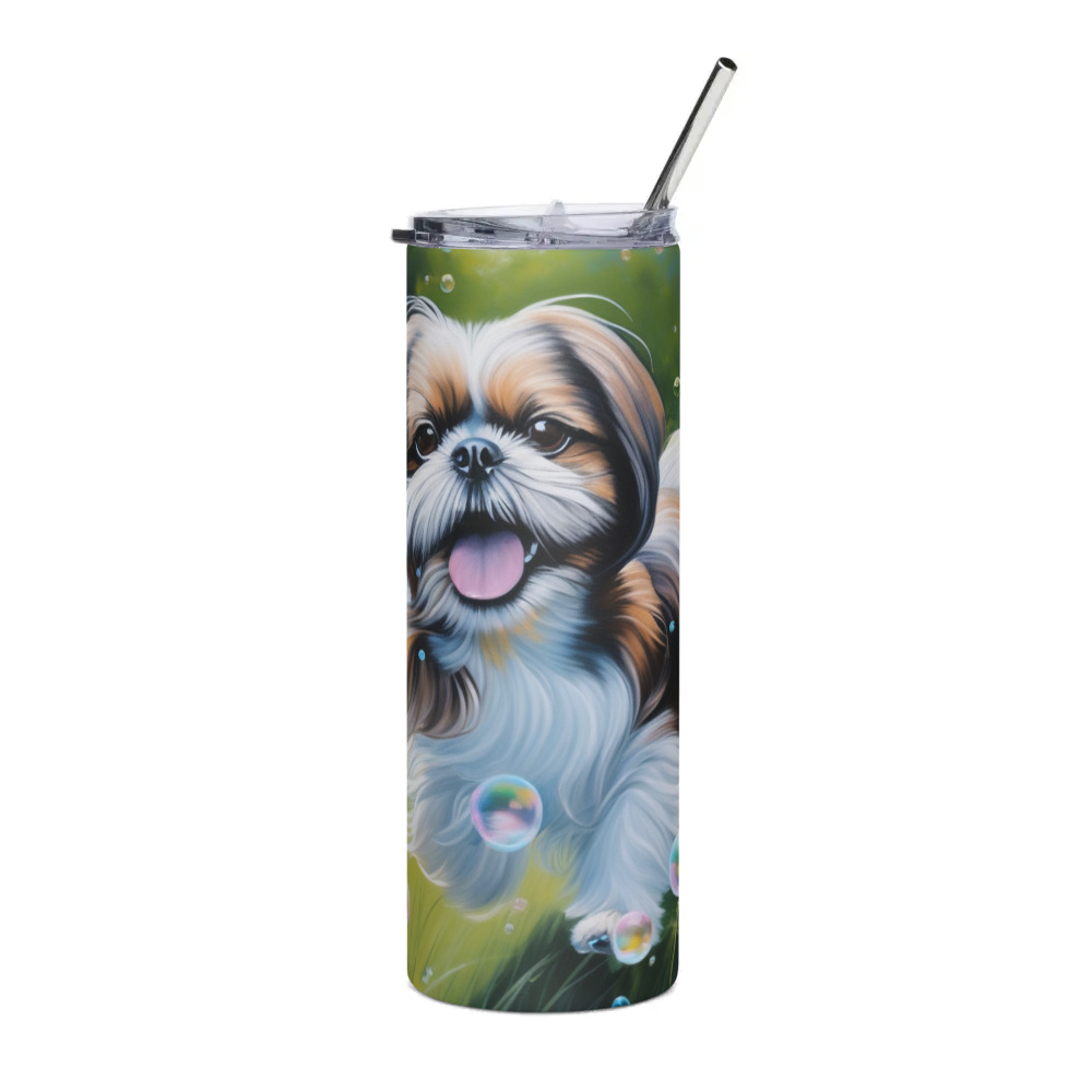 PugMug Custom Shih Tzu Stainless Steel Tumbler