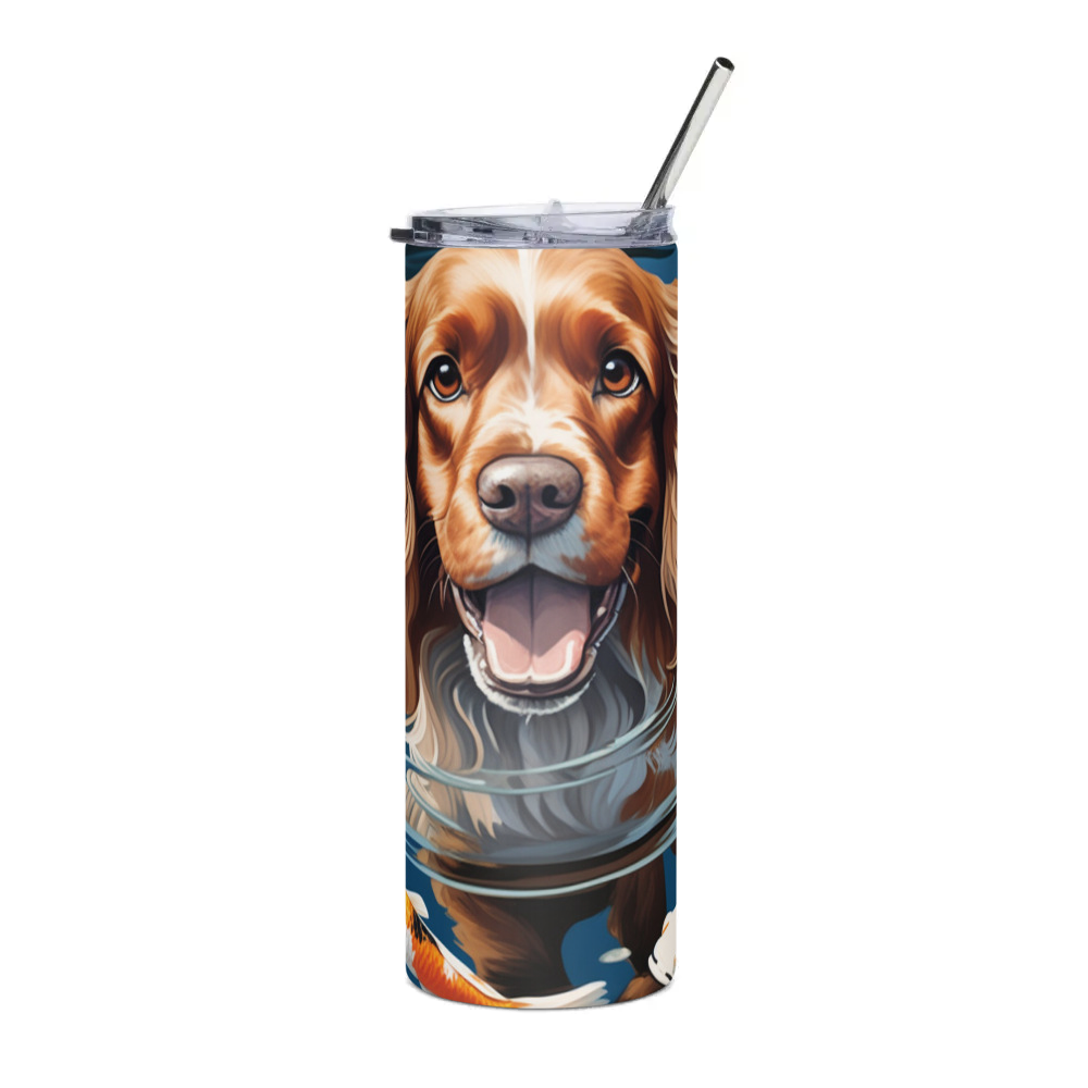 PugMug Custom English Cocker Spaniel Stainless Steel Tumbler