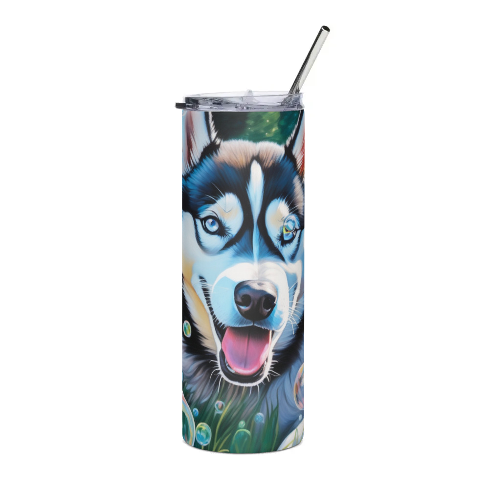 PugMug Custom Siberian Husky Stainless Steel Tumbler