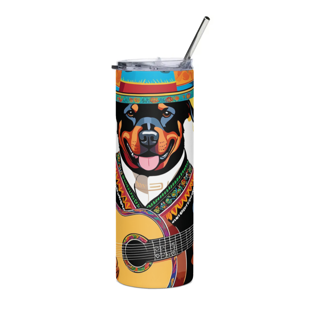 PugMug Custom Rottweiler Stainless Steel Tumbler
