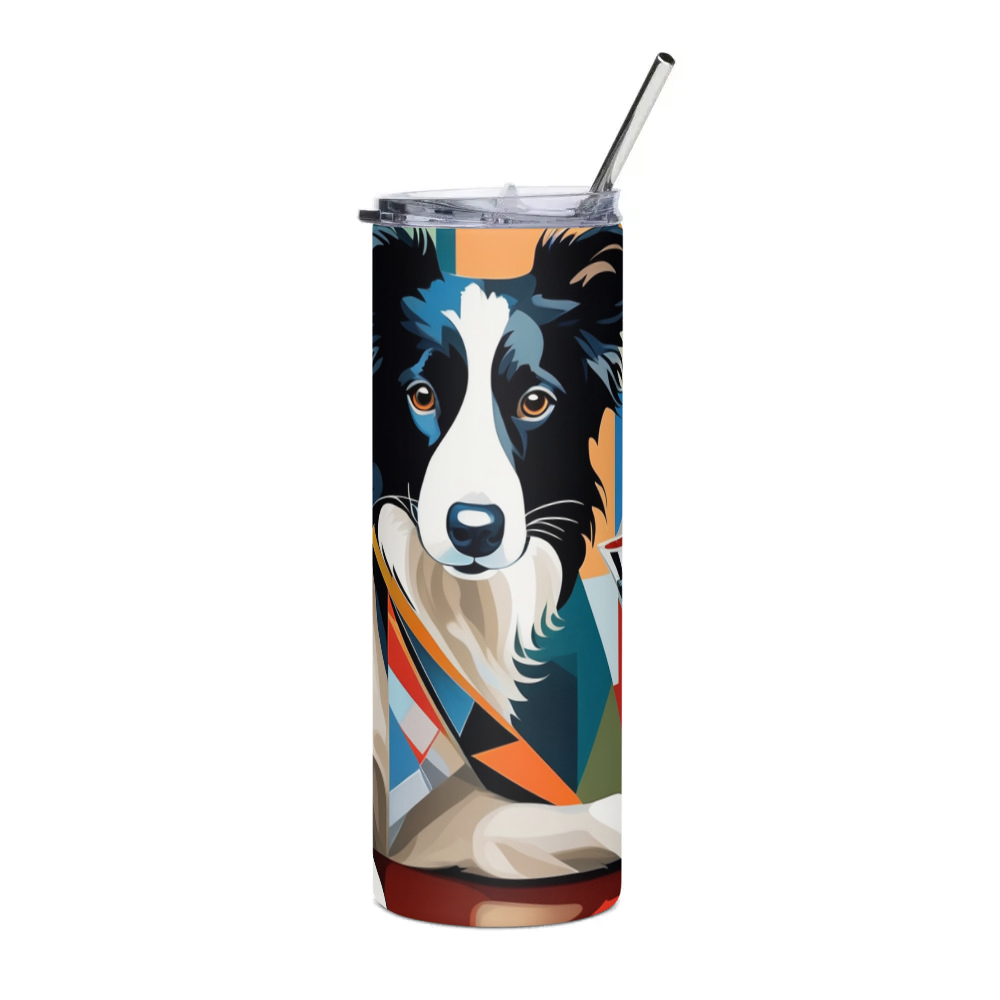 PugMug Custom Border Collie Stainless Steel Tumbler