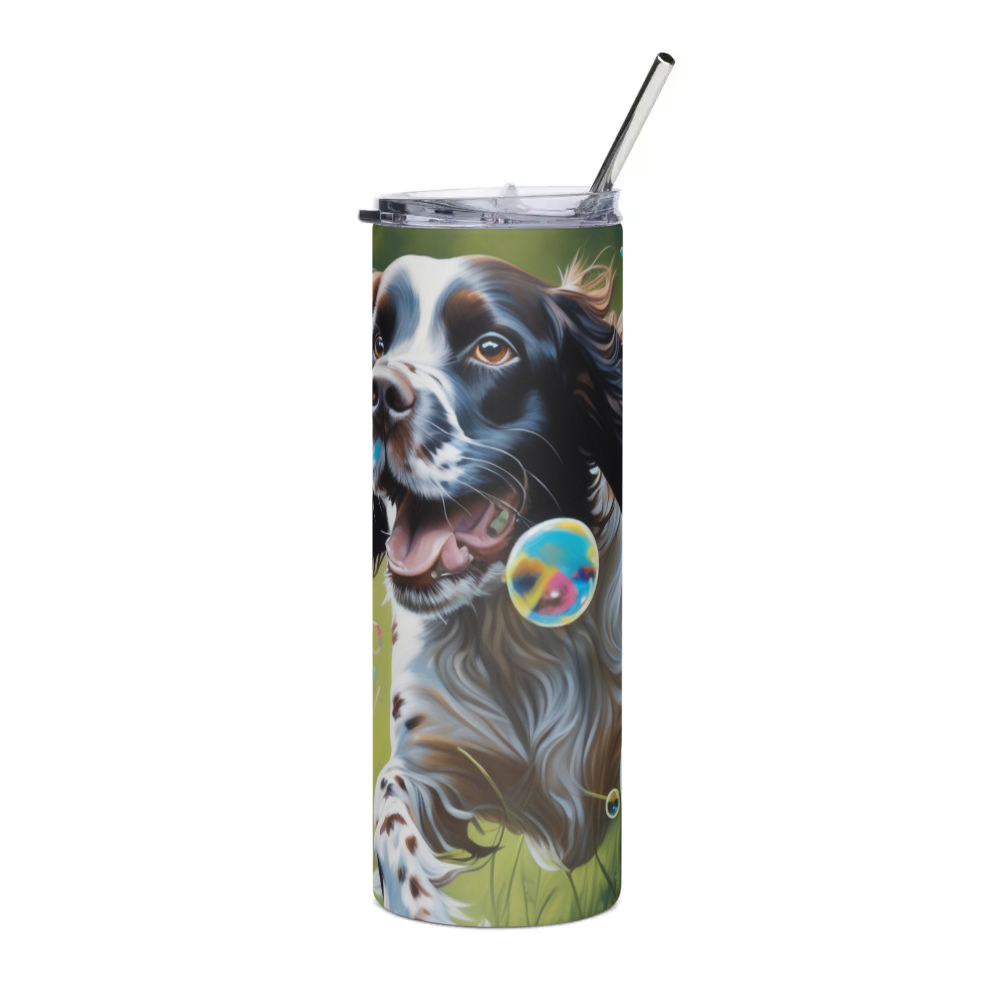 PugMug Custom English Springer Spaniel Stainless Steel Tumbler