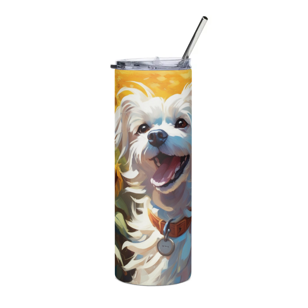 PugMug Custom Maltese Dog Stainless Steel Tumbler