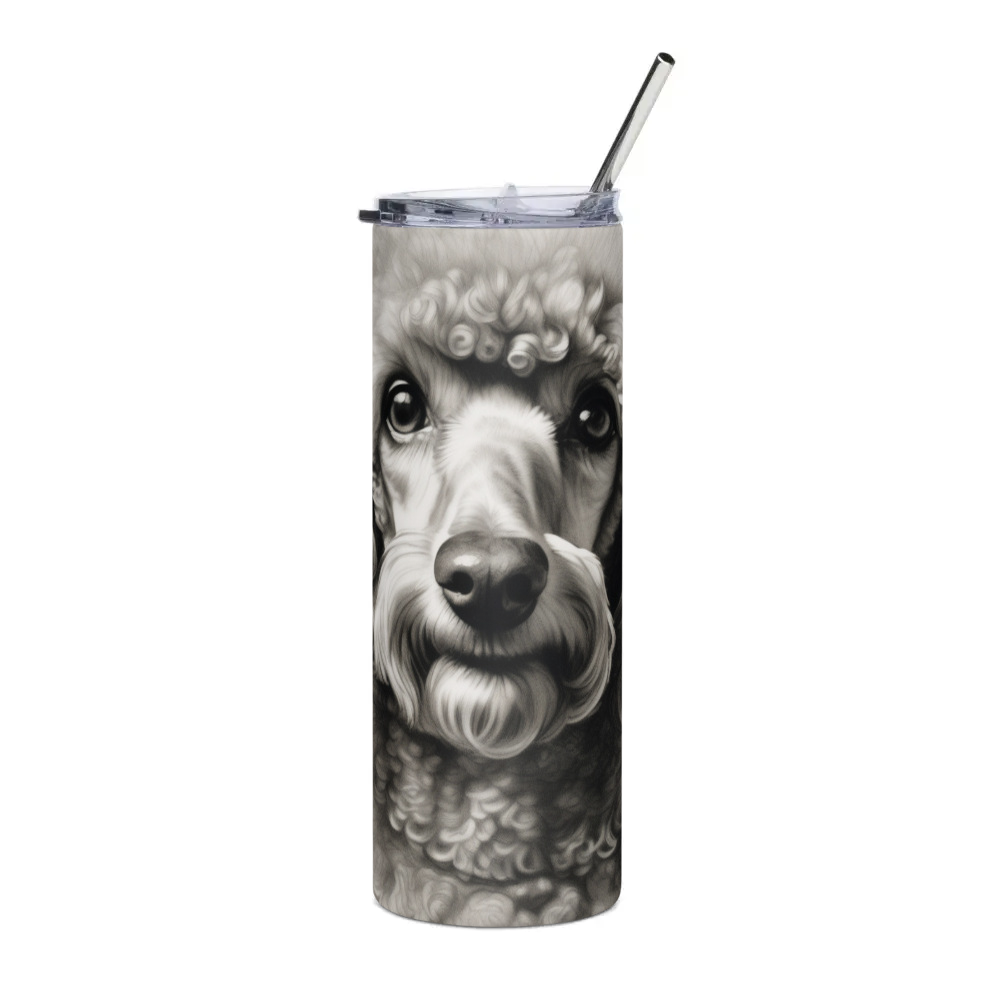 PugMug Custom Tan Poodle Stainless Steel Tumbler