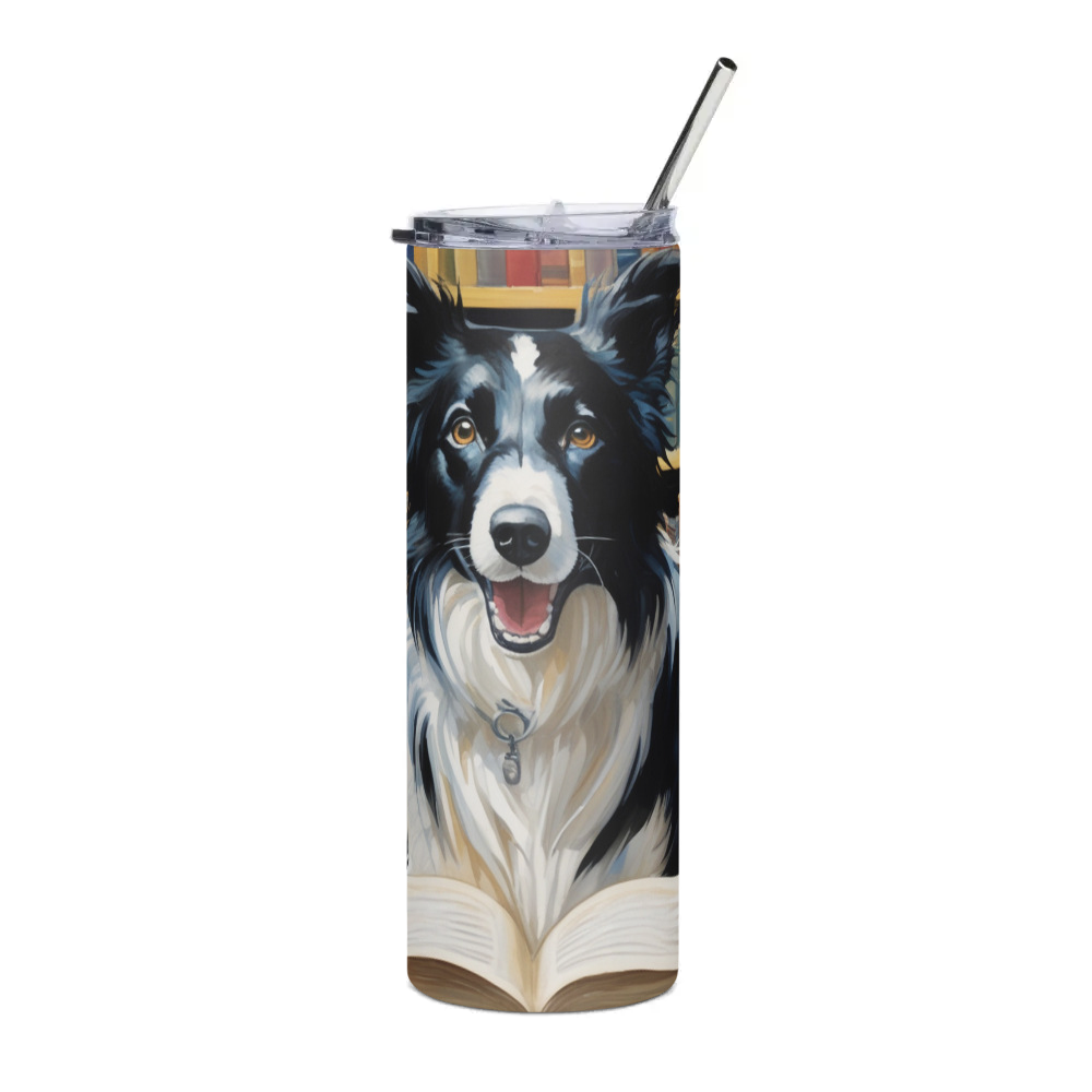 PugMug Custom Border Collie Stainless Steel Tumbler