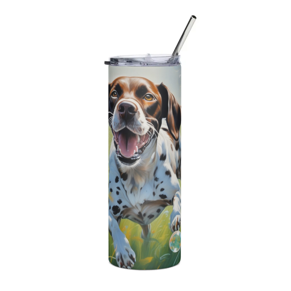 PugMug Custom Pointer Dog Stainless Steel Tumbler