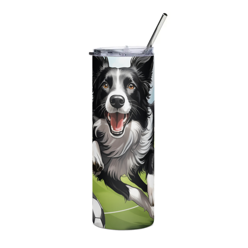 PugMug Custom Border Collie Stainless Steel Tumbler