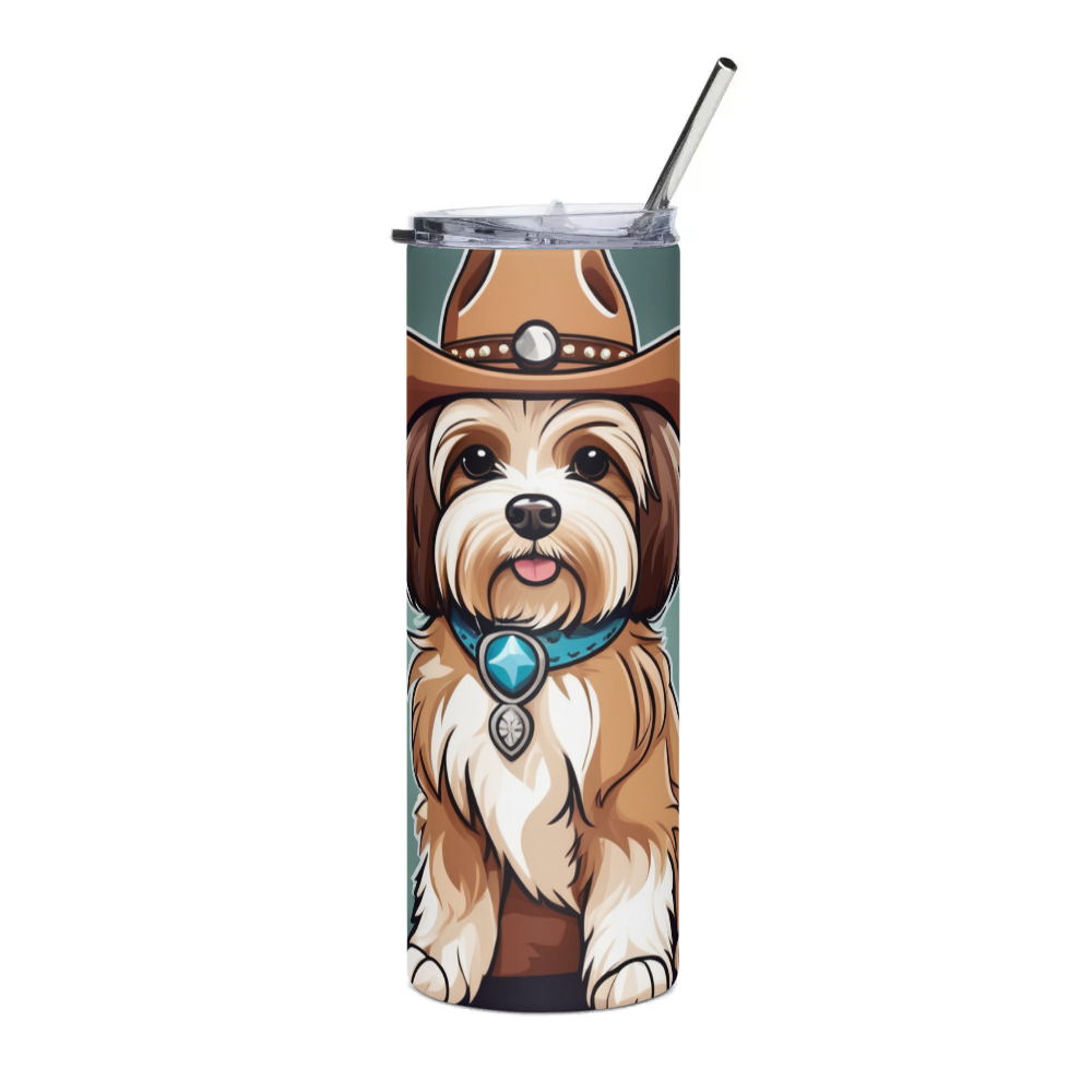 PugMug Custom Tan Havanese Dog Stainless Steel Tumbler