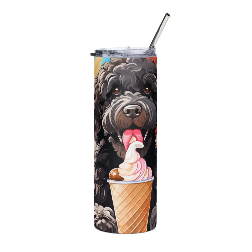 PugMug Custom Portuguese Water Dog Stainless Steel Tumbler