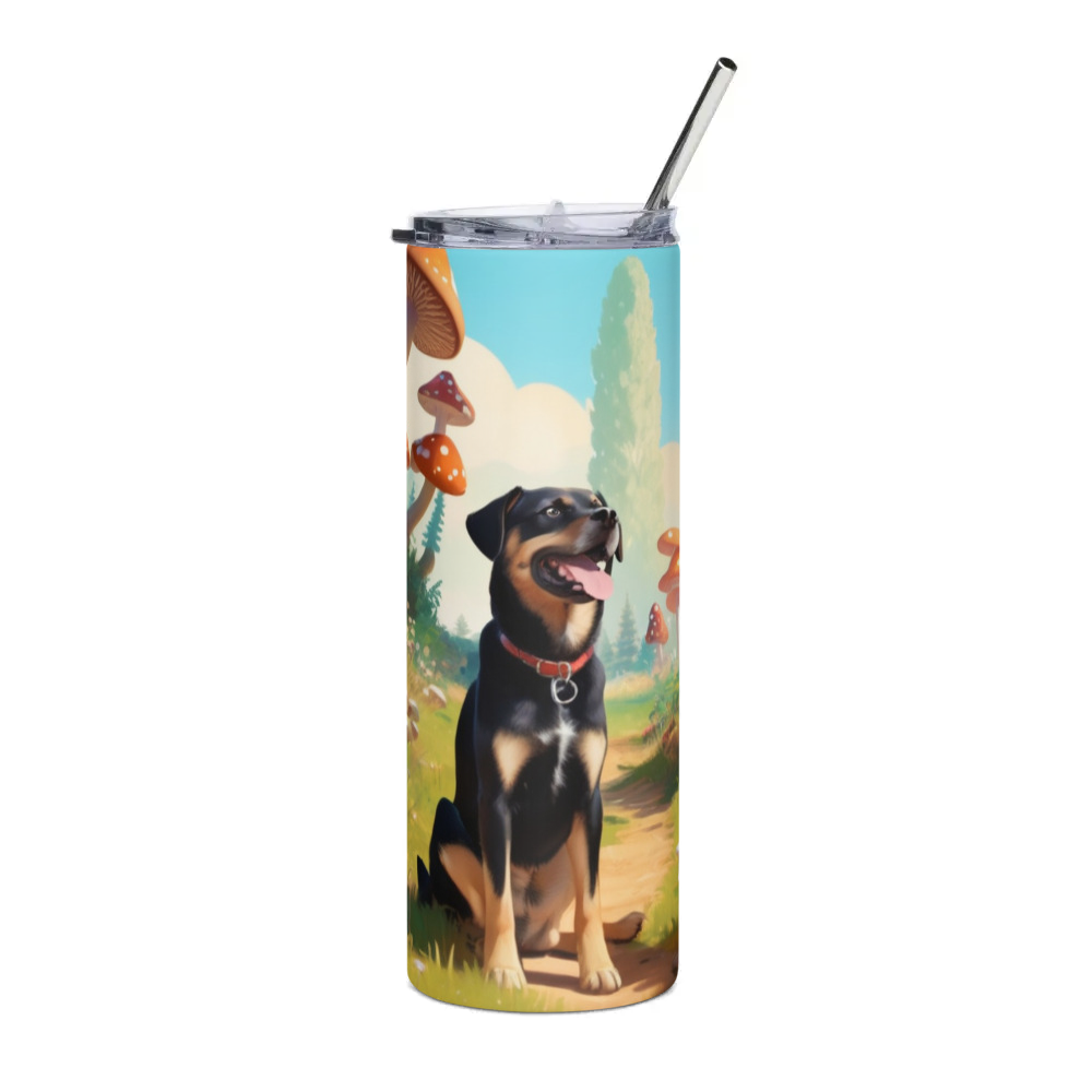 PugMug Custom Blue Stainless Steel Tumbler