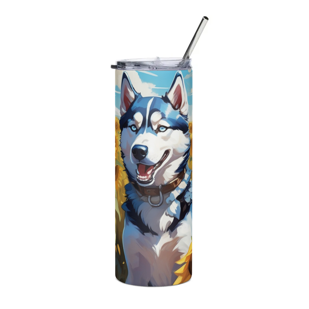 PugMug Custom Siberian Husky Stainless Steel Tumbler