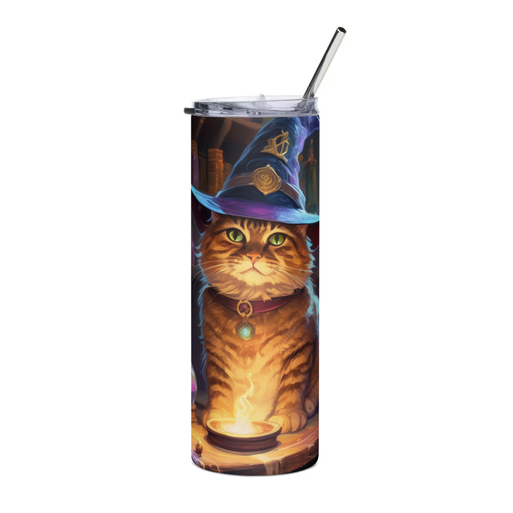 PugMug Custom Tabby Exotic Cat Stainless Steel Tumbler