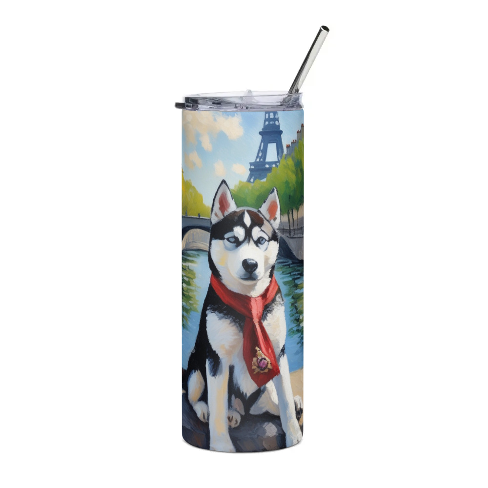 PugMug Custom Siberian Husky Stainless Steel Tumbler