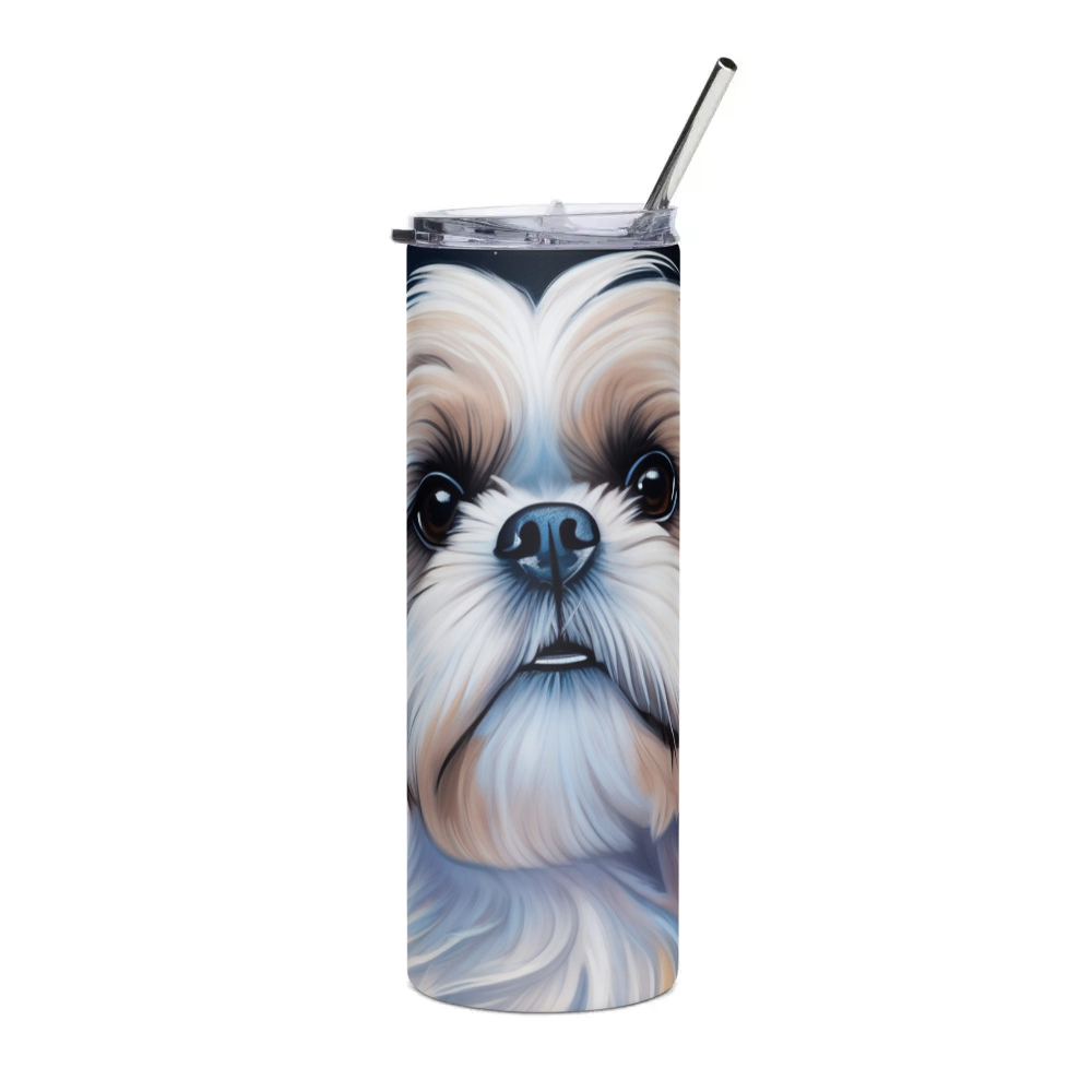 PugMug Custom Shih Tzu Stainless Steel Tumbler