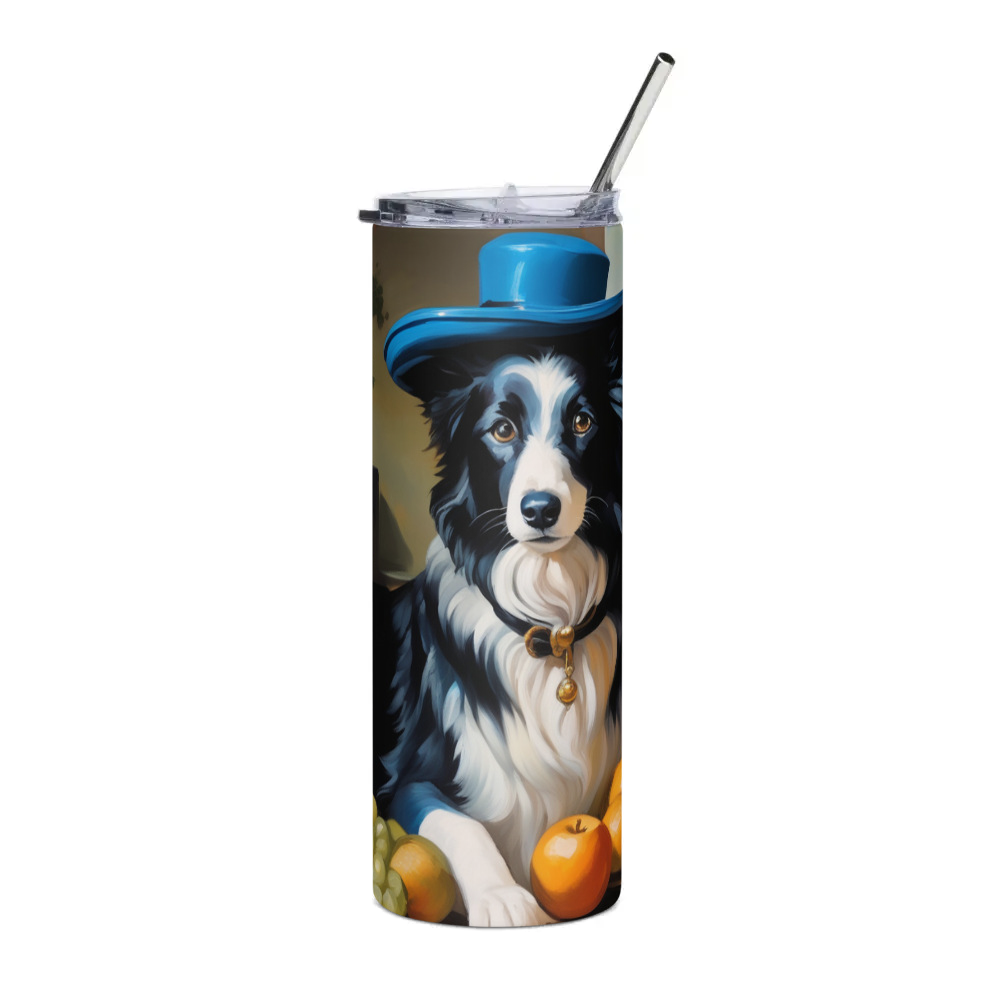 PugMug Custom Border Collie Stainless Steel Tumbler