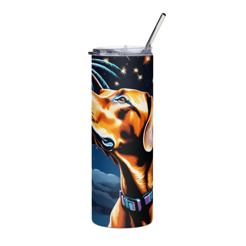 PugMug Custom Rhodesian Ridgeback Stainless Steel Tumbler