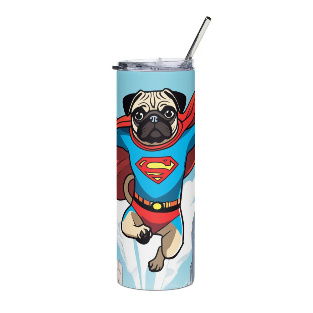 PugMug Custom Pug Stainless Steel Tumbler