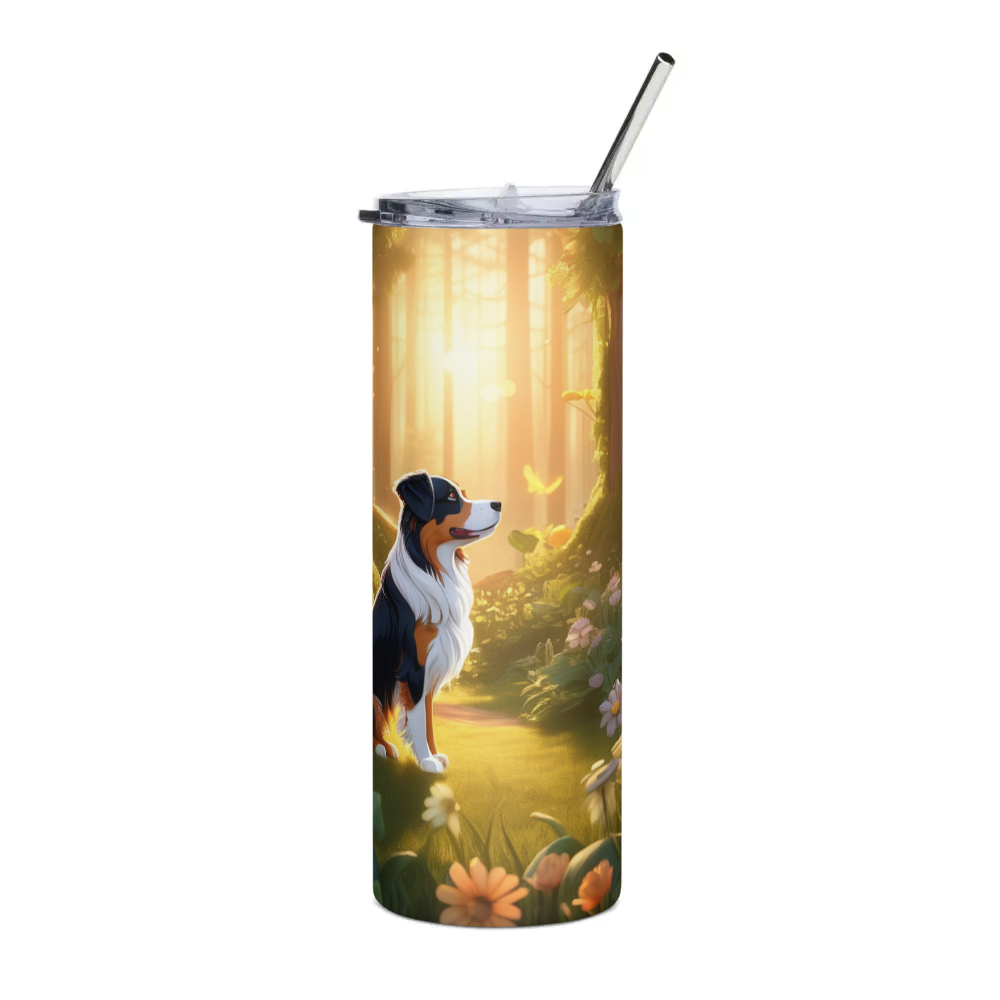 PugMug Custom Miniature American Shepherd Stainless Steel Tumbler