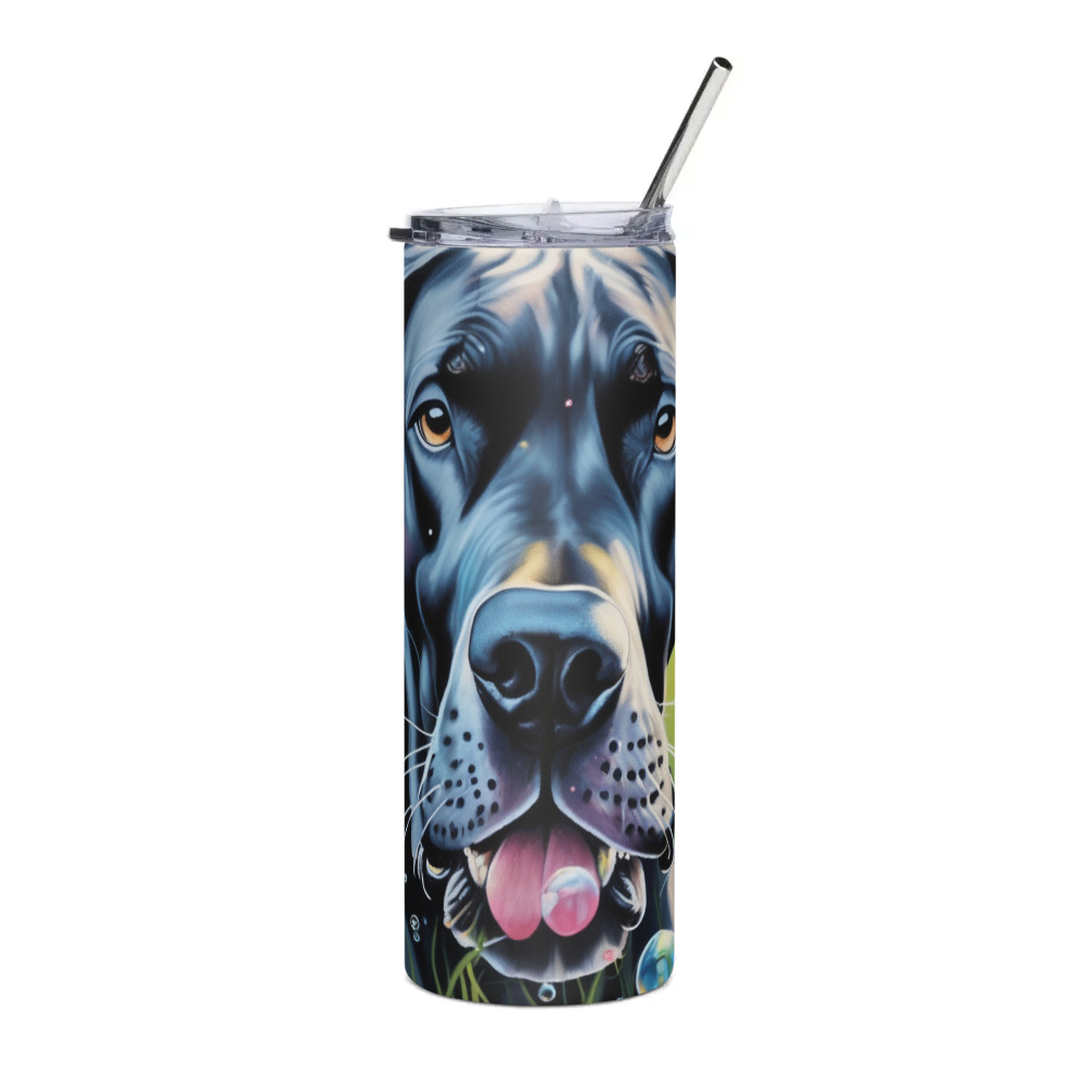 PugMug Custom Great Dane Stainless Steel Tumbler