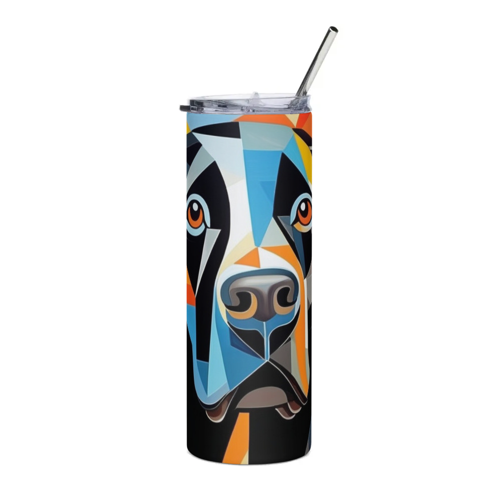 PugMug Custom Black Labrador Retriever Stainless Steel Tumbler