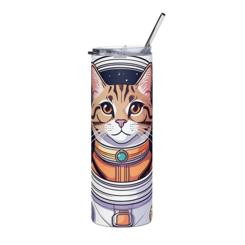 PugMug Custom Tabby Exotic Cat Stainless Steel Tumbler