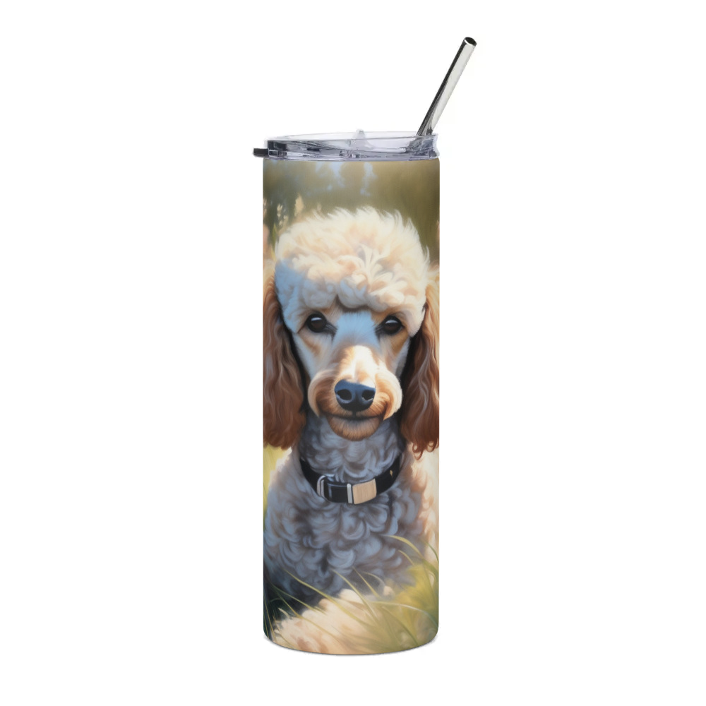 PugMug Custom Tan Poodle Stainless Steel Tumbler