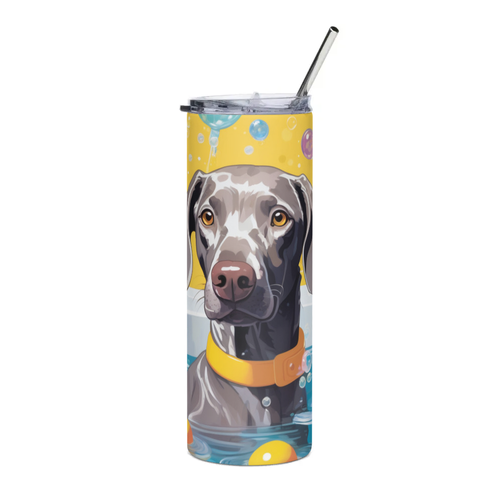 PugMug Custom Weimaraner Stainless Steel Tumbler