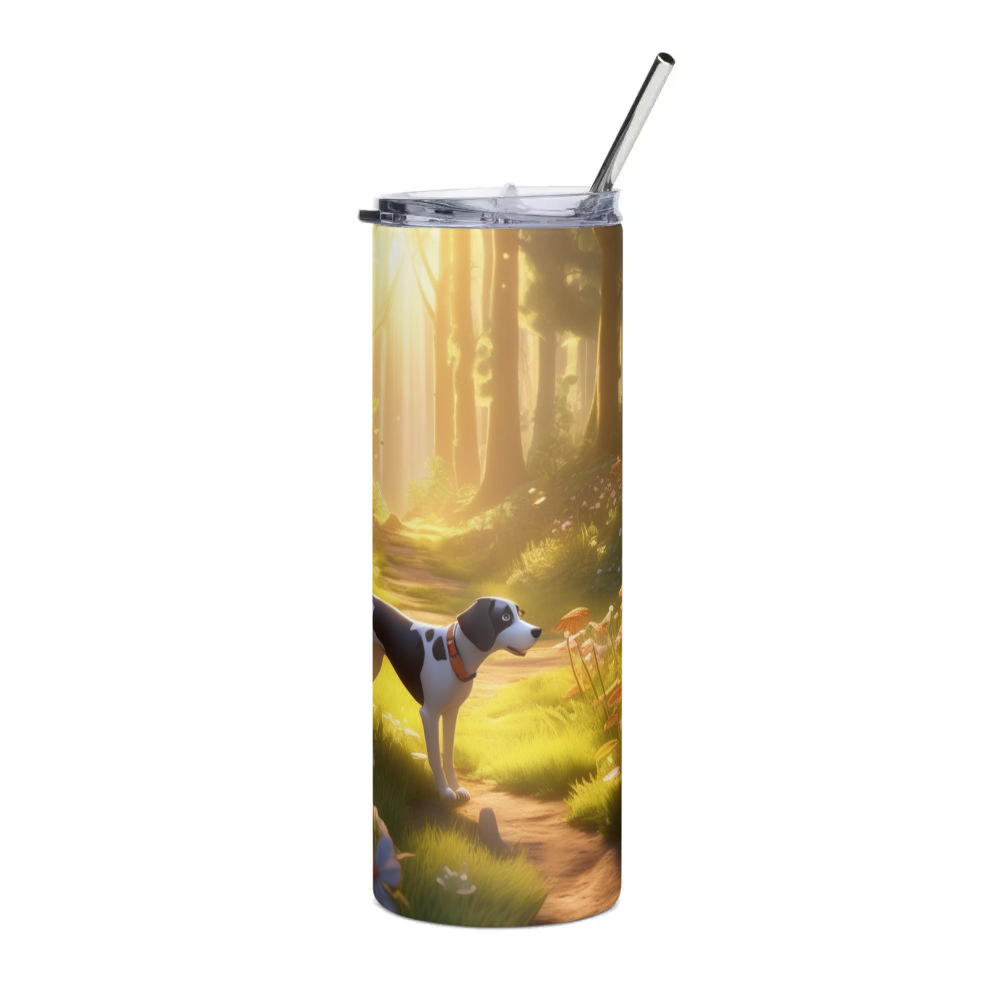 PugMug Custom Pointer Dog Stainless Steel Tumbler