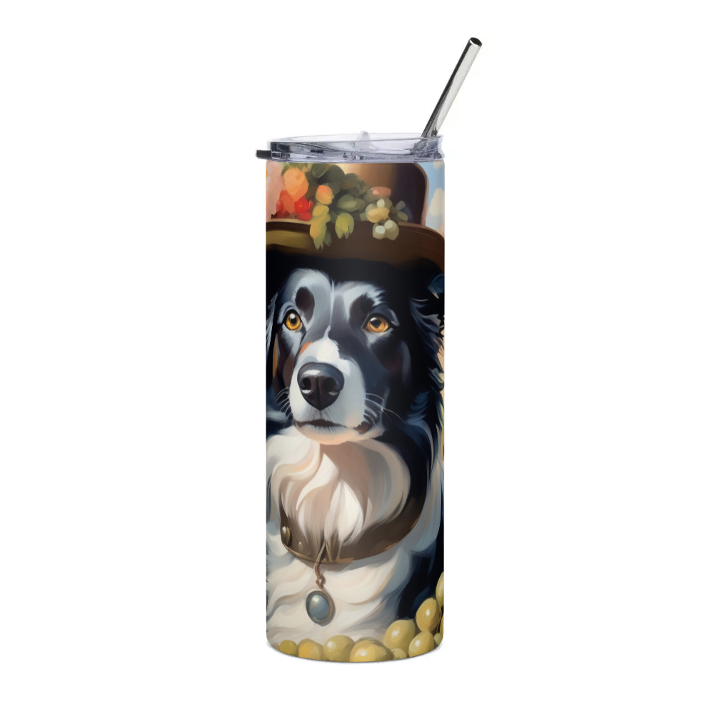 PugMug Custom Border Collie Stainless Steel Tumbler