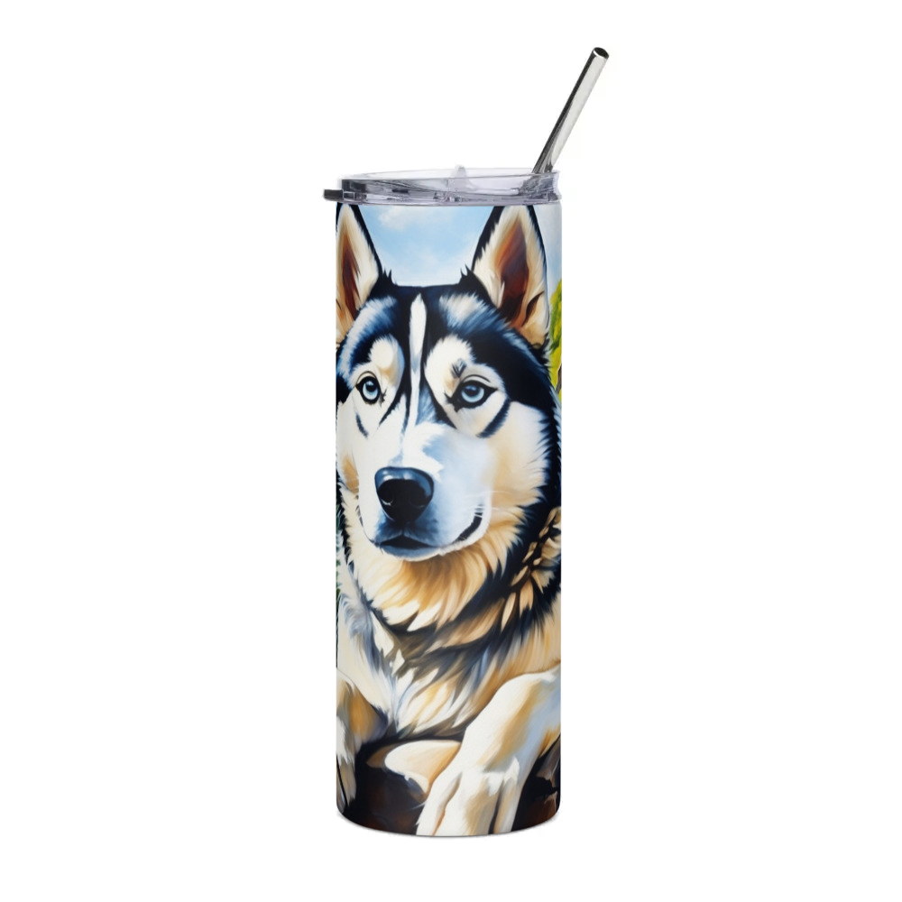 PugMug Custom Siberian Husky Stainless Steel Tumbler