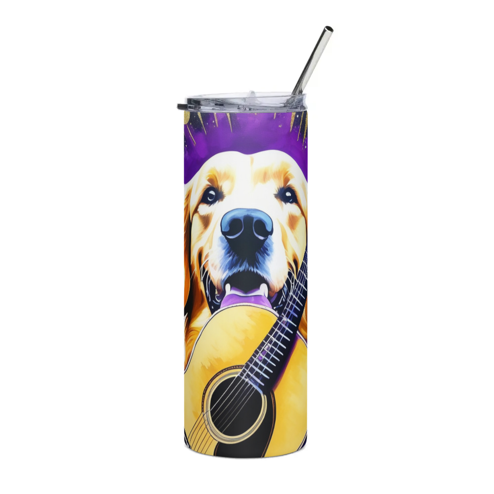 PugMug Custom Golden Retriever Stainless Steel Tumbler