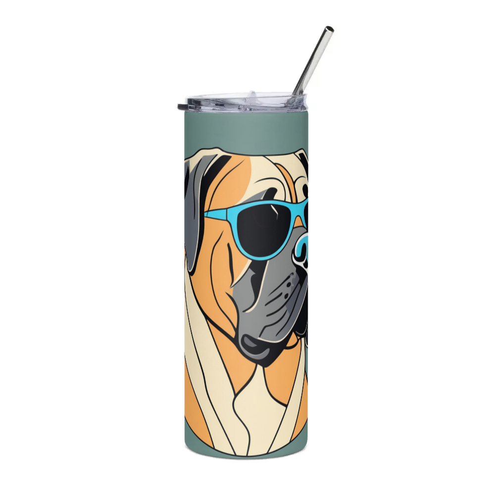 PugMug Custom Mastiff Stainless Steel Tumbler